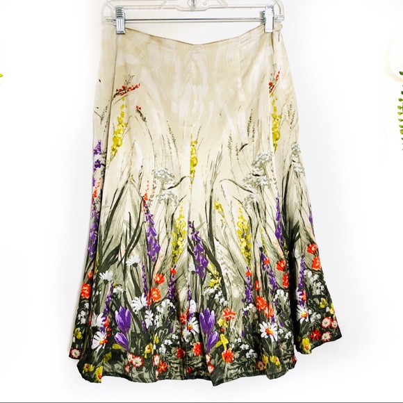 Chico's Dresses & Skirts - Chico’s Wildflower Silk Skirt